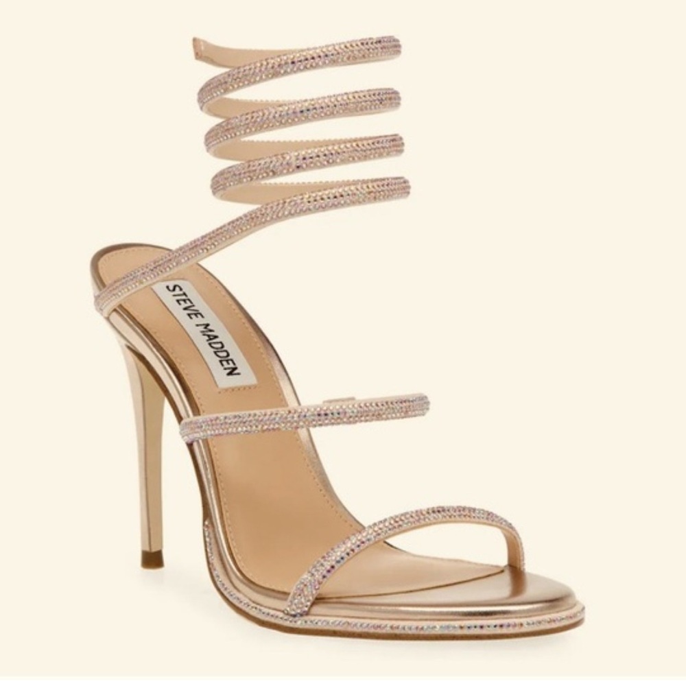 Steve Madden Exotica Gold Metallic with Rhinestone 9.5